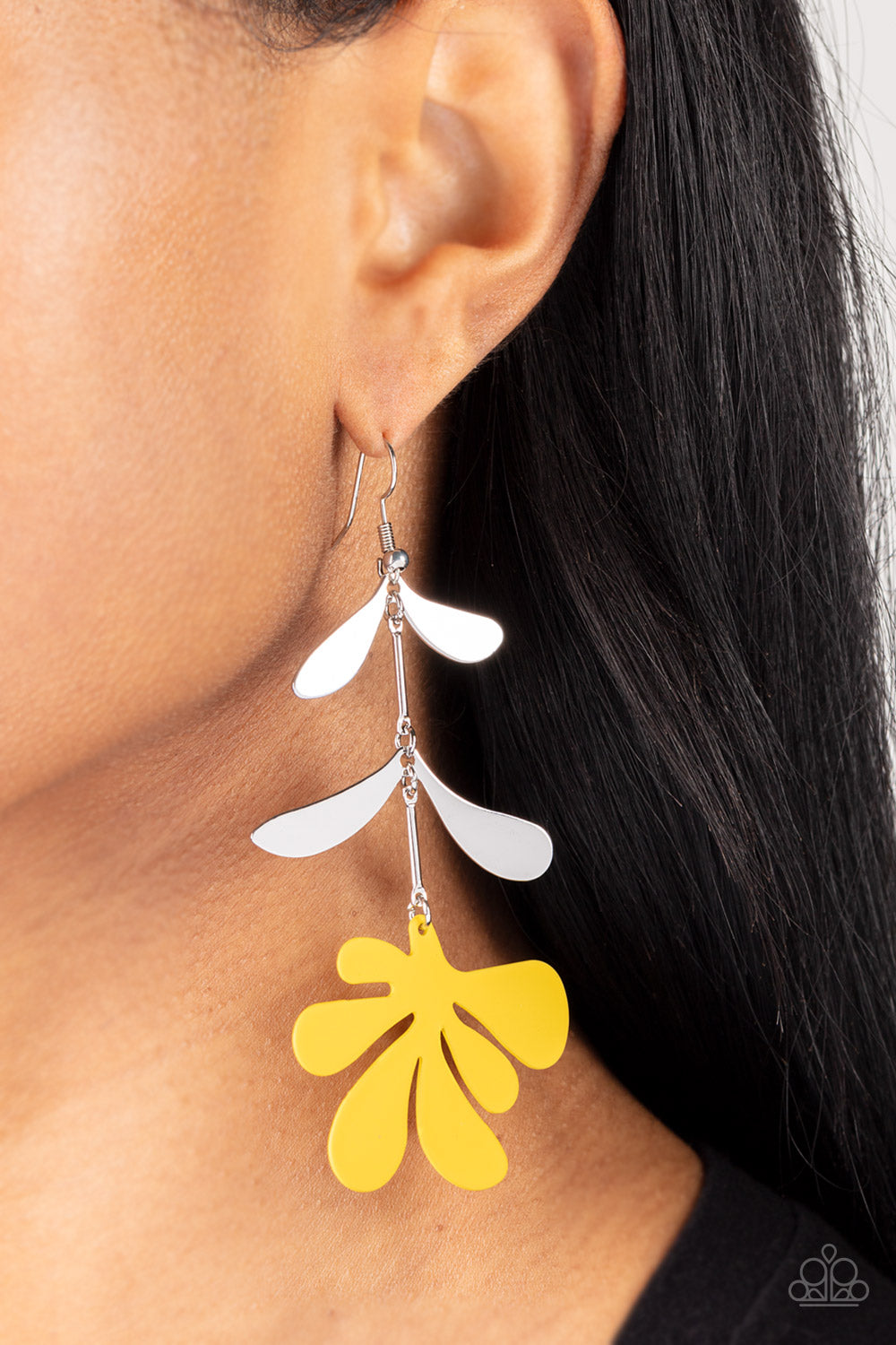 Paparazzi Palm Beach Bonanza - Yellow Earrings. Get Free Shipping, #P5WH-YWXX-172XX