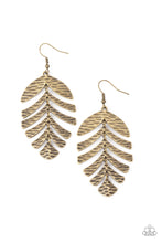 Load image into Gallery viewer, Palm Lagoon - Brass Earring Paparazzi
