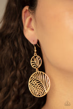 Load image into Gallery viewer, Paparazzi Earring ~ Palm Oasis - Gold
