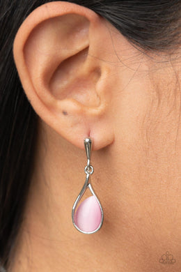 Pampered Glow Up Pink Moonstone Earrings Paparazzi Accessories. Get Free Shipping. #P5PO-PKXX-075XX