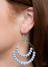 Load image into Gallery viewer, Paparazzi Earring ~ Paradise Party - Silver Hoop Earring
