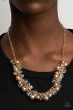 Load image into Gallery viewer, Pardon My FRINGE - Brown Pearl Necklace Paparazzi
