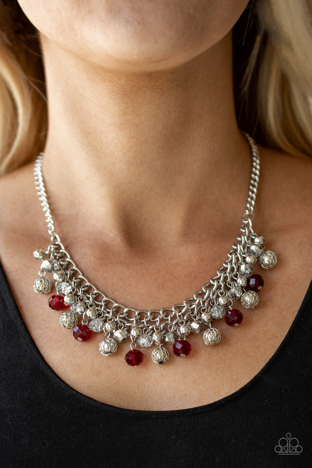 Paparazzi Necklace ~ Party Spree - Red