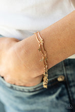 Load image into Gallery viewer, Paparazzi Party in the USA Gold Bracelet. #P9DA-GDXX-171CG. Get Free Shipping!
