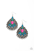 Load image into Gallery viewer, Paparazzi Peacock Prance Multi Earring. $5 Jewelry. Subscribe &amp; Save. #P5WH-MTXX-179XX
