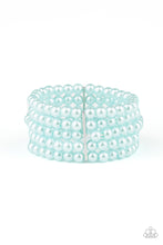 Load image into Gallery viewer, Paparazzi Pearl Bliss - Blue Pearls Stretchy Bracelet
