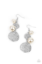 Load image into Gallery viewer, Paparazzi Earring ~ Pearl Dive - White
