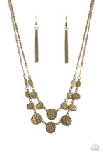 Load image into Gallery viewer, Pebble Me Pretty - Brass Paparazzi Necklace  
