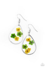 Load image into Gallery viewer, Paparazzi Earrings ~ Perennial Prairie - Yellow Floral Earrings
