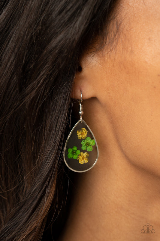 Paparazzi Earrings ~ Perennial Prairie - Yellow