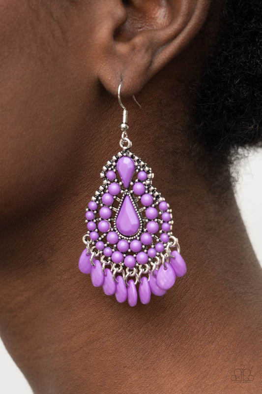 Paparazzi Persian Posh Purple Earrings. Get Free Shipping. #P5WH-PRXX-235XX