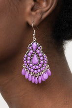 Load image into Gallery viewer, Paparazzi Earrings ~ Persian Posh - Purple
