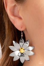 Load image into Gallery viewer, Pinwheel Prairies Yellow Earrings Paparazzi Accessories. Get Free Shipping. #P5SE-YWXX-168XX
