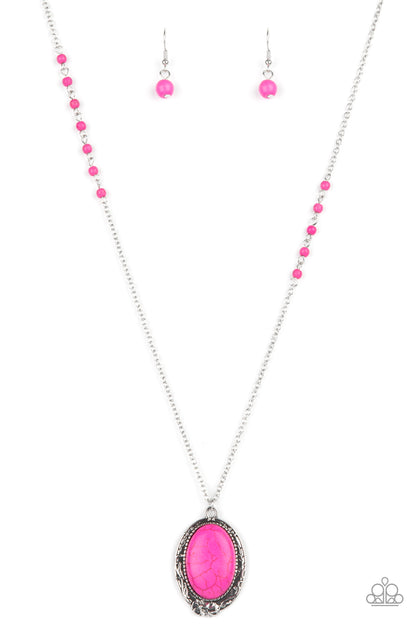 Plateau Paradise - Pink Necklace Paparazzi Accessories 
