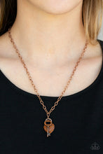 Load image into Gallery viewer, Pop and LOCKET - Copper Necklace
