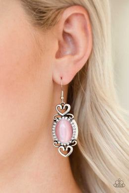 Paparazzi Port Royal Princess - Pink Earring