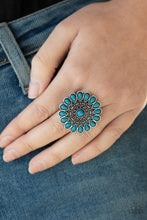 Load image into Gallery viewer, Paparazzi Posy Paradise - Blue Ring #P4WH-BLXX-182XX Floral design $5 Ring
