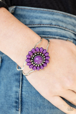 Posy Pop Purple Bracelet Paparazzi Accessories. Subscribe and Save. #P9WH-PRXX-219XX.Floral bracelet