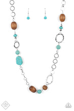 Load image into Gallery viewer, Prairie Reserve - Blue Necklace - June 2021 Fashion Fix Paparazzi Accessories
