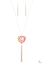 Load image into Gallery viewer, Paparazzi Prismatic Passion Rose Gold $5 Necklace. Get Free Shipping. #P2WH-GDRS-173XX
