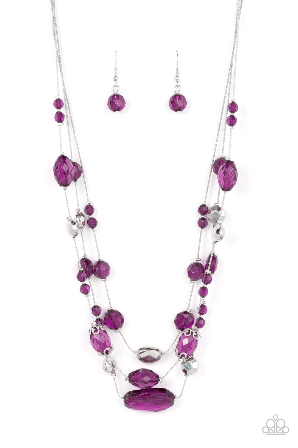 Prismatic Pose Plum Necklace Paparazzi Accessories. Multi Layer $5 Jewelry. Subscribe & Save. 