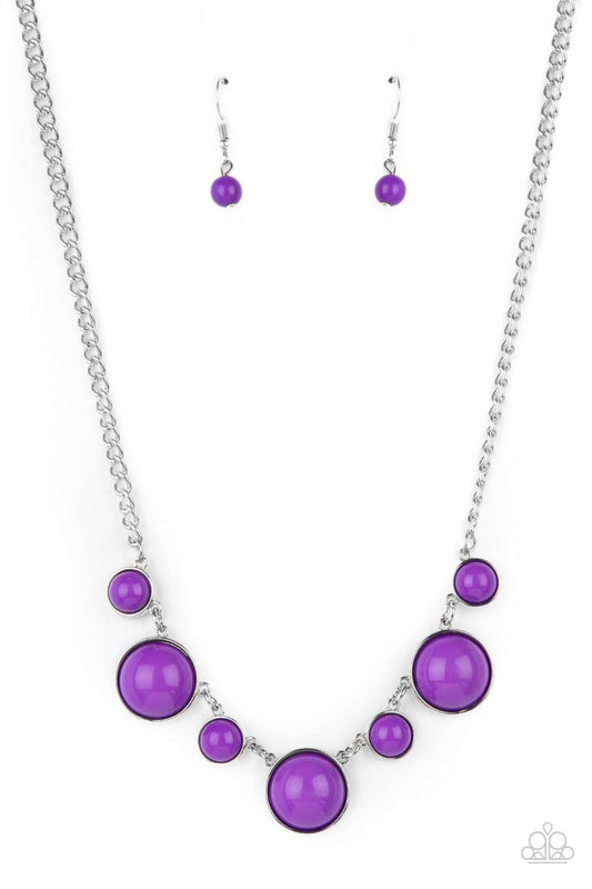 Prismatically POP-tastic - Purple Necklace Paparazzi Accessories