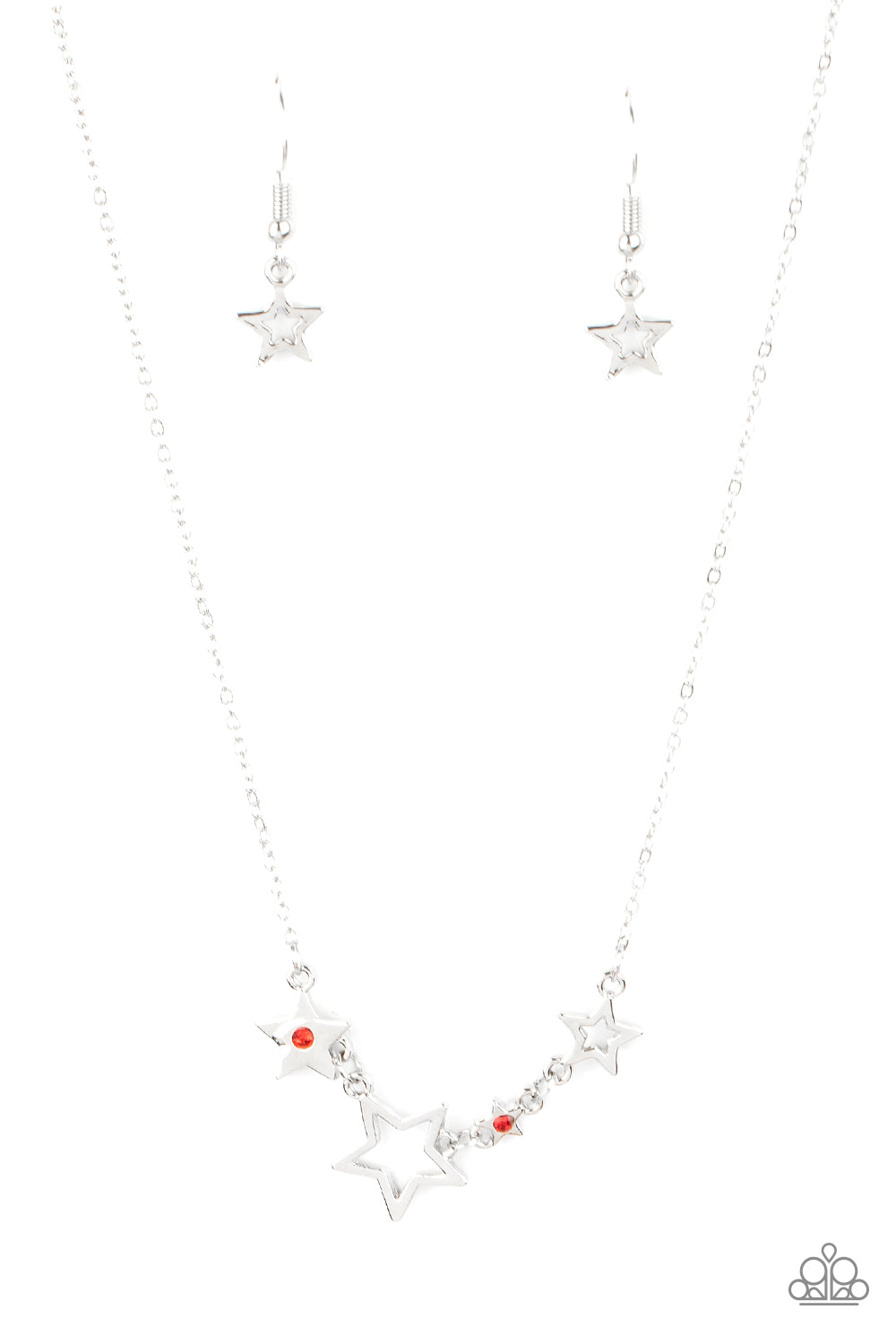 Proudly Patriotic Red Star Necklace Paparazzi Accessories. Subscribe & Save. #P2DA-RDXX-090XX 