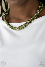 Load image into Gallery viewer, Paparazzi Put On Your Party Dress - Green Choker Necklace. #P2RE-GRXX-145XX
