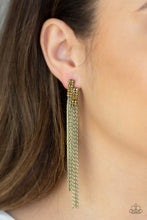 Load image into Gallery viewer, Paparazzi Earring ~ Radio Waves - Brass
