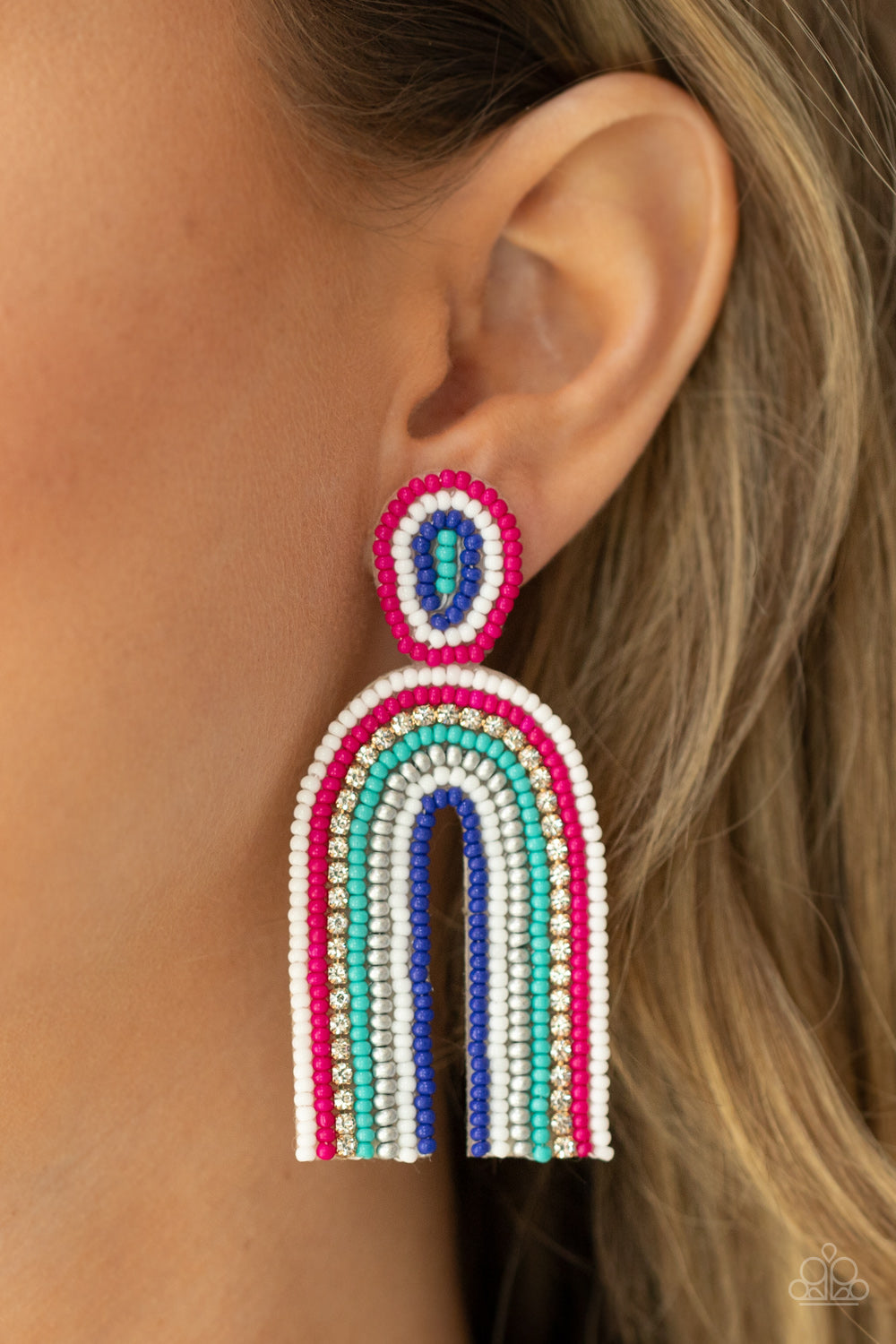 Paparazzi Earring Rainbow Remedy Multi Seed Beads Earring Paparazzi Accessories Post Earring