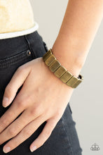 Load image into Gallery viewer, Paparazzi Bracelet ~ Retro Effect - Brass Stretchy Bracelet
