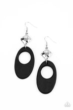 Load image into Gallery viewer, Retro Reveal - Black Earring Paparazzi Accessories Wooden
