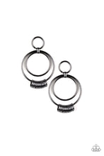 Load image into Gallery viewer, Paparazzi Earring ~ Retro Revolution - Black Post Earring
