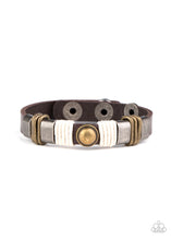 Load image into Gallery viewer, Paparazzi Bracelet Rev It Up Brown Bracelets $5 Jewelry. #P9UR-BNXX-494XX. Subscribe &amp; Save

