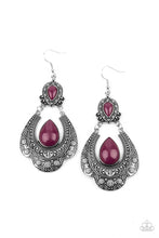 Load image into Gallery viewer, Paparazzi Rise and Roam Magenta Purple Earrings $5 Accessories! Fast shipping &amp; hassle free returns!

