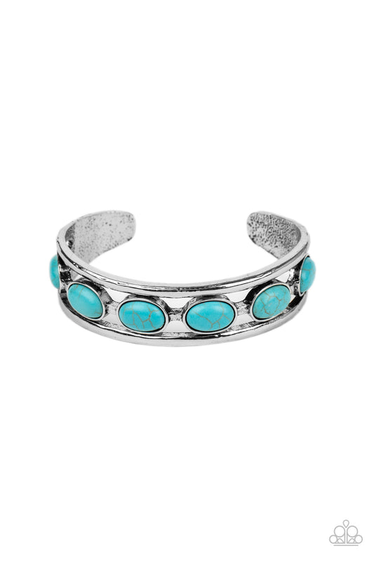 Paparazzi Bracelet - River Rock Canyons - Blue Bracelet Paparazzi