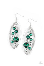 Load image into Gallery viewer, Rock Candy Bubbly - Green Earrings Paparazzi Accessories
