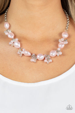 Paparazzi Rolling with the BRUNCHES - Pink Pearls Necklace. Get Free Shipping. #P2RE-PKXX-336XX.