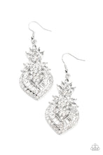 Load image into Gallery viewer, Royal Hustle - White Earrings Paparazzi Accessories. Get Free Shipping! #P5RE-WTXX-549XX
