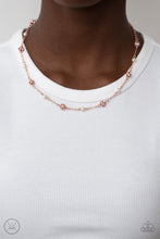 Load image into Gallery viewer, Paparazzi Rumored Romance Shiny Copper Necklace. Subscribe &amp; Save. #P2CH-CPSH-046XX
