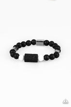 Load image into Gallery viewer, Run Out The BLOCK - White Bracelet Paparazzi Accessories Lava Rock Beads Bracelet
