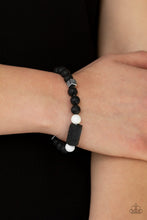 Load image into Gallery viewer, Paparazzi Bracelet ~ Run Out The BLOCK - White Bracelet Lava Rock Beads
