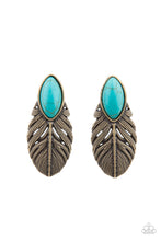 Load image into Gallery viewer, Rural Roadrunner - Brass Earring Paparazzi Accessories
