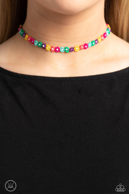 Floral SEED Limit Multi Choker Paparazzi $8 Jewelry. Floral Choker.Summer Fashion.Spring Accessories
