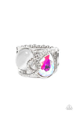 Load image into Gallery viewer, Paparazzi SELFIE-Indulgence Multi Ring. Subscribe &amp; Save. #P4RE-MTXX-037XX. Iridescent Dainty
