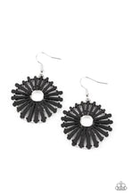 Load image into Gallery viewer, SPOKE Too Soon Black Wooden Earring Paparazzi Accessories
