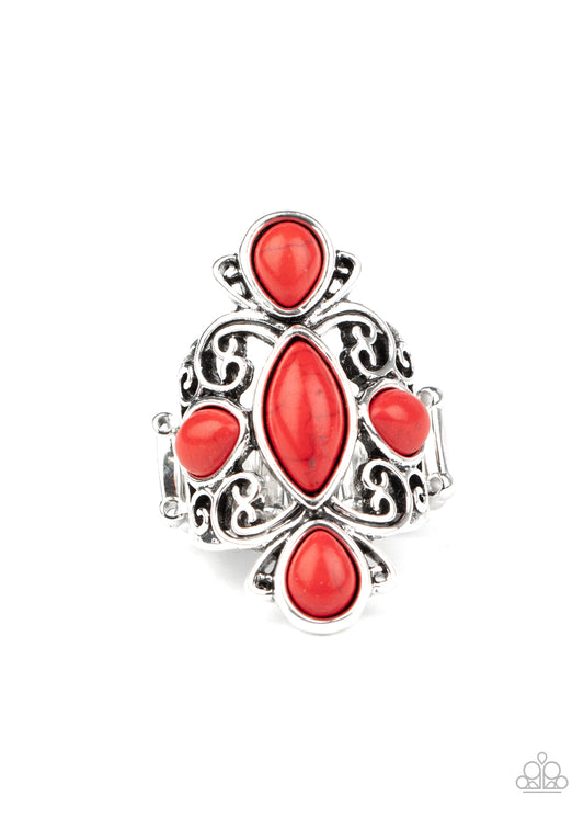 Paparazzi Sahara Sweetheart Red Ring. #P4SE-RDXX-124XX. Subscribe & Save. Red Stone Ring