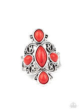 Load image into Gallery viewer, Paparazzi Sahara Sweetheart Red Ring. #P4SE-RDXX-124XX. Subscribe &amp; Save. Red Stone Ring
