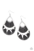 Load image into Gallery viewer, Samba Scene Black Earring Paparazzi Accessories. Loom Like. Subscribe &amp; Save. 
