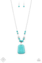 Load image into Gallery viewer, Sandstone Oasis - Blue Necklace Paparazzi Accessories Fashion Fix Necklace
